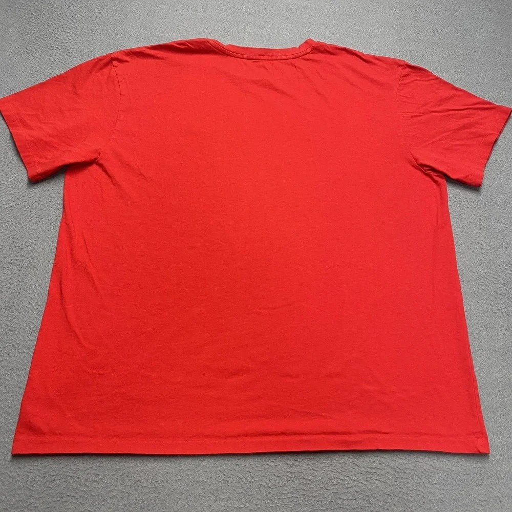 Polo Ralph Lauren Shirt‎ Mens XL Red Crewneck Cotton Jersey Tagless Logo